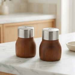 Wooden Salt Shaker - 2 Pcs